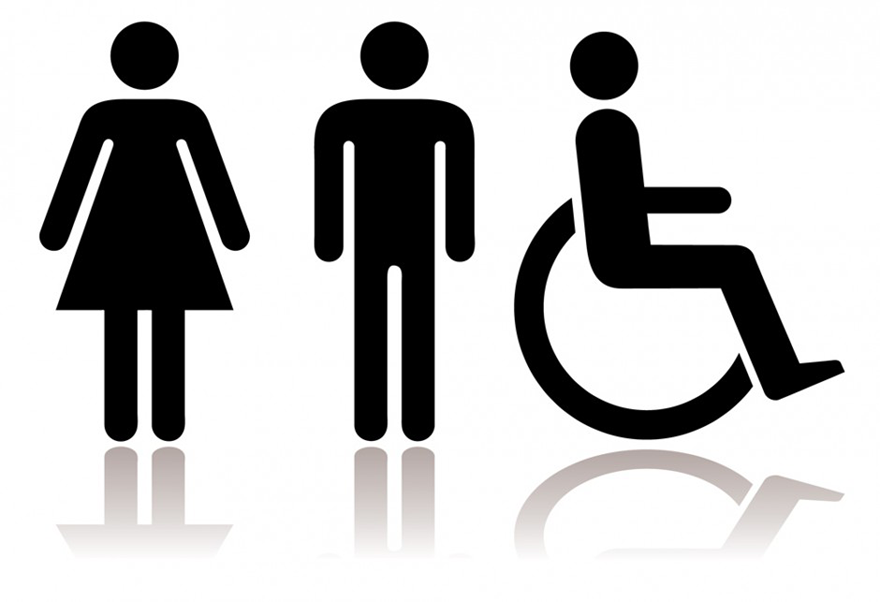 Standard symboler for toalettskilt