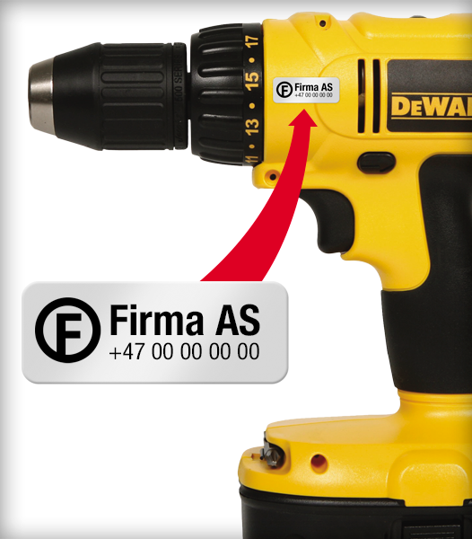 Tyverimerking av elektroverktøy med asse tags
