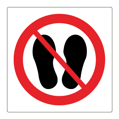 Jonglere dedikation Caroline Adgang forbudt med sko - Forbudsskilt med symbol - MERKEFABRIKKEN.NO